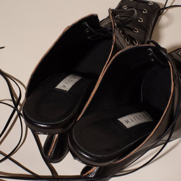 Miista Aima Black Lace Mules - Picture 9 of 12